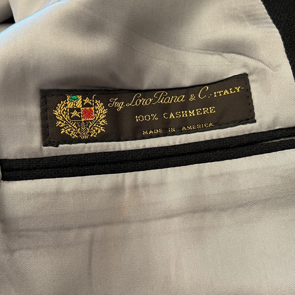 Loro Piana 100% Cashmere Blazer SAKS 5th Ave Black Size 46 **READ description** - Picture 7 of 16